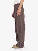 Bruine straight leg sweatpants