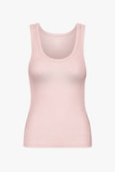 Basis tank top met rib