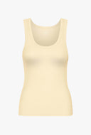 Basis tank top met rib