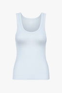 Basis tank top met rib
