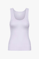 Basis tank top met rib