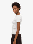 Lichtgrijs t-shirt met rib