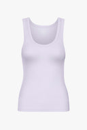 Basis tank top met rib