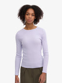 Organic longsleeve met rib