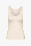 Basis tank top met rib