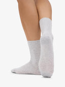 Classic organic sokken in snow melange