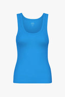 Basis tank top met rib