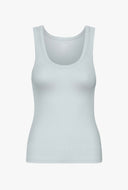 Basis tank top met rib