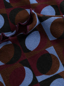 Aangesloten top met print ryd retro geo