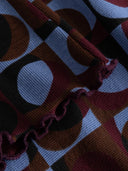 Aangesloten top met print ryd retro geo