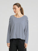 Blauw gestreepte longsleeve humledal