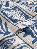Blauwe blouse torup