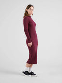 bordeaux jurk lofta