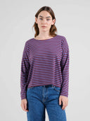 Bordeaux gestreepte longsleeve humledal