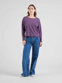 Bordeaux gestreepte longsleeve humledal