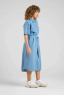 Denim midi jurk ripa