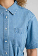 Denim midi jurk ripa