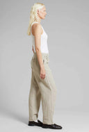 Beige linnen broek vickleby