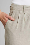 Beige linnen broek vickleby