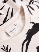 Ecru sweater met print ystad