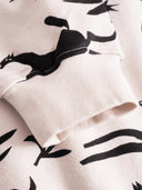Ecru sweater met print ystad
