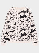 Ecru sweater met print ystad