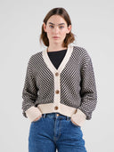 Gebreid vest kanan buble knit