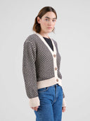 Gebreid vest kanan buble knit