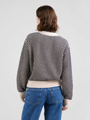 Gebreid vest kanan buble knit