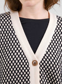 Gebreid vest kanan buble knit