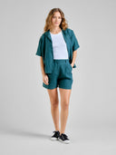 Groene linnen blouse torup