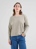 Lichtgroen gestreepte longsleeve humledal