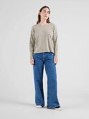 Lichtgroen gestreepte longsleeve humledal