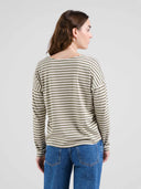 Lichtgroen gestreepte longsleeve humledal