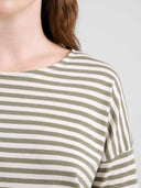 Lichtgroen gestreepte longsleeve humledal