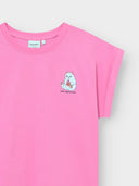 Roze t-shirt met opdruk visby