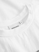 Wit t-shirt met opdruk visby