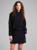 Zwarte corduroy rok majorna