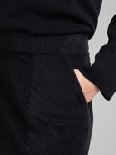 Zwarte corduroy rok majorna