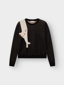 Zwarte trui arendal long cat