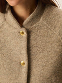 Beige teddy bomberjack hildou