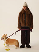 Bruine faux fur jas ybou