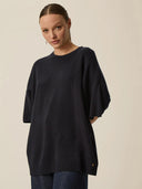 Donkerblauwe pullover aromane