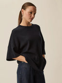 Donkerblauwe pullover aromane