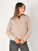 Gebreid vest met kraag anouka