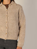 Gebreid vest met kraag anouka