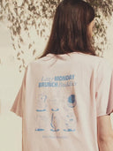 Lichtroze shirt met opdruk jerem