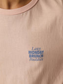 Lichtroze shirt met opdruk jerem