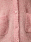 Roze gebreid vest dobilou