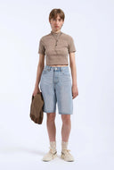 Licht blauwe bella shorts